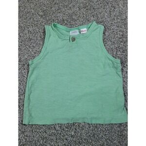 Zara boys green tank 12-18m